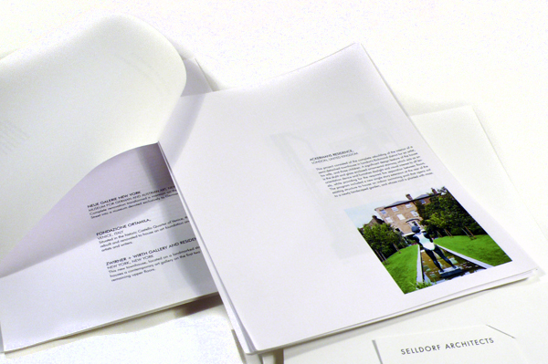 Selldorf Architects pamphlet