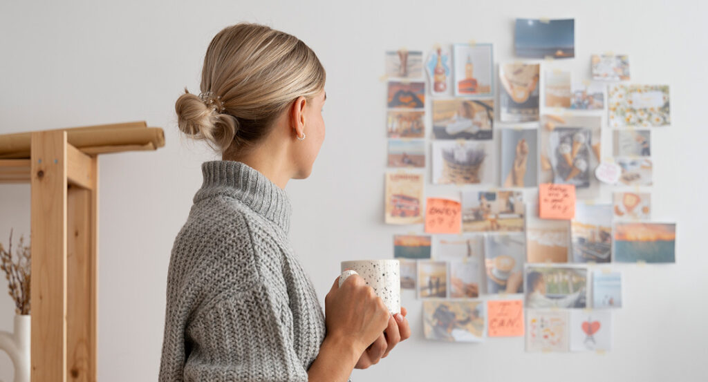 Visual example of brand alignment through cohesive typography, color, and imagery.