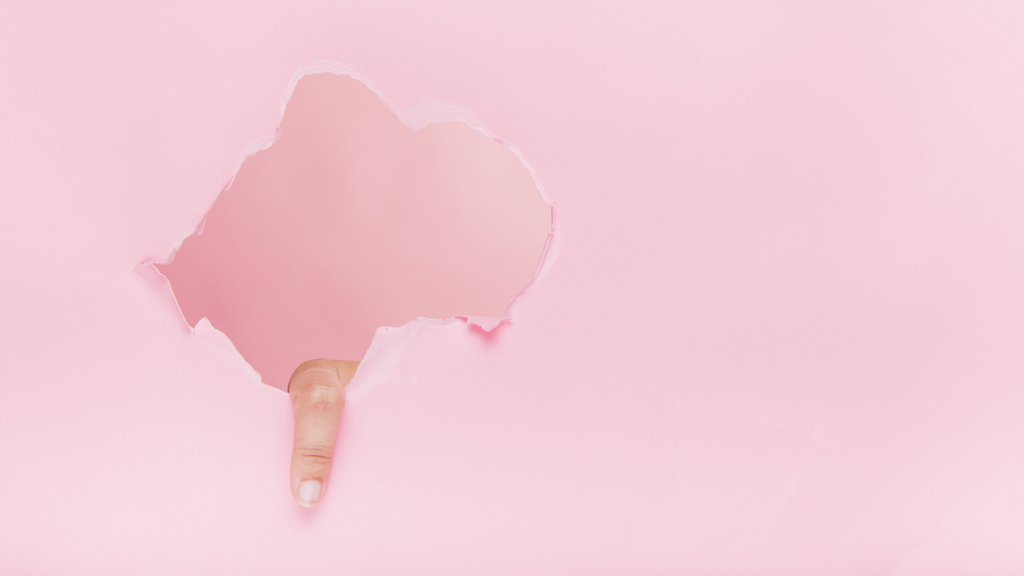 Conceptual illustration representing friction and hesitation