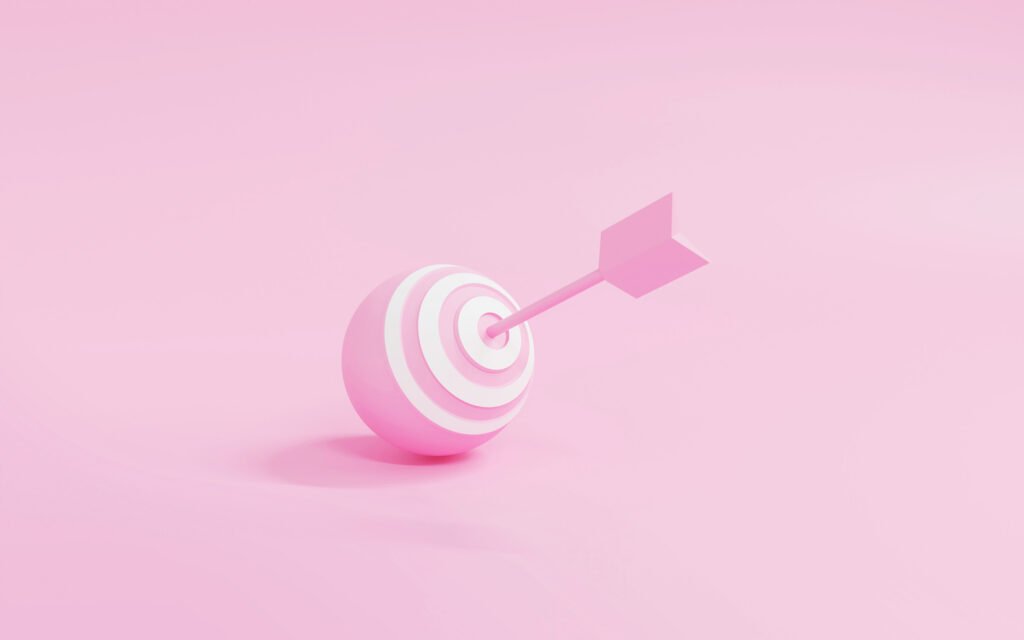 Brand comes back in alignment, Conceptual illustration representing clarity and strategic brand alignment